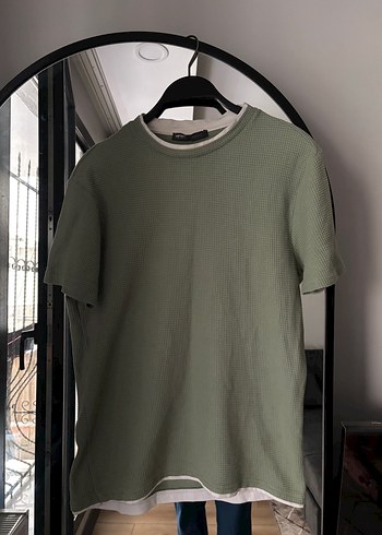Erkek Khaki Oversize Tişört