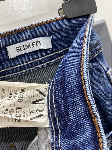31 Beden lacivert Renk ZARA SLIM FIT JEANS