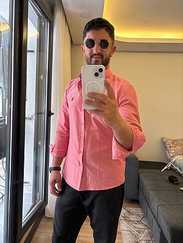s/m Beden pembe Renk POLO ORİJİNAL GÖMLEK