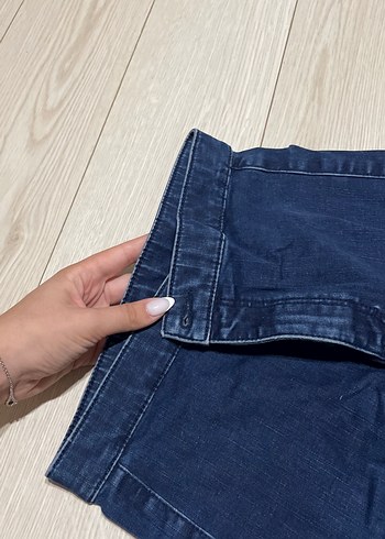 Trendyol & Milla Lacivert Esnek Midi Kadın Kot Pantolon