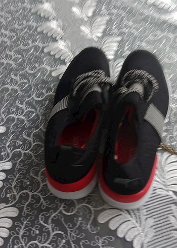 Erkek  Siyah Gri Yılan Desenli Spor Ayakkabı - Görsel 2