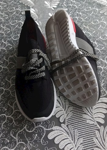 Erkek  Siyah Gri Yılan Desenli Spor Ayakkabı - Görsel 5