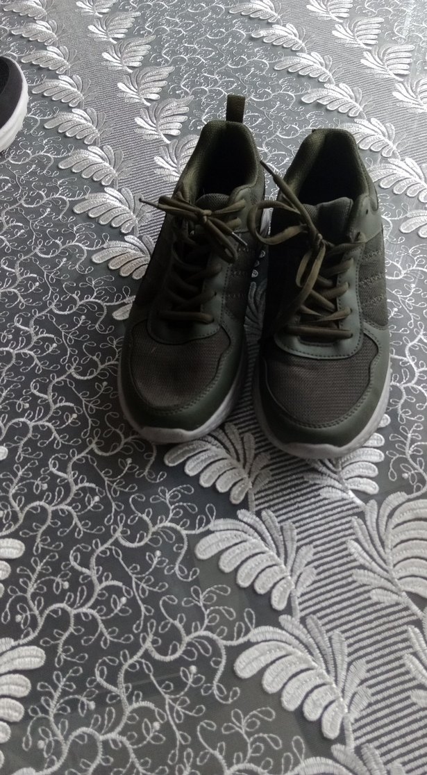 Gri Bağcıklı Stiletto Topuklu erkek Spor Ayakkabı - Görsel 2