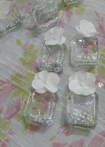 Beyaz Çiçekli süş şiseleri - Görsel 2