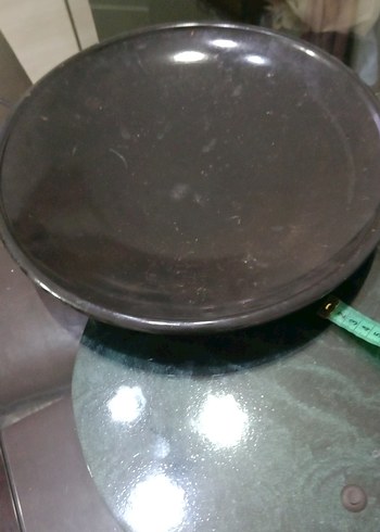 Koyu Kahverengi Düz Tabak - Görsel 2