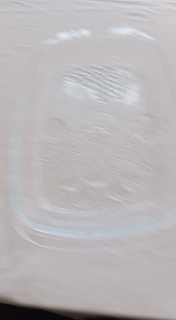 Parlak Beyaz Tasarımlı Cam Tabak - Görsel 2