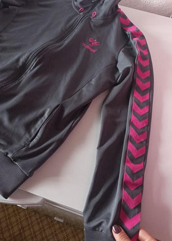 Hummel Fermuarlı Pembe Siyah Ceket - Görsel 2