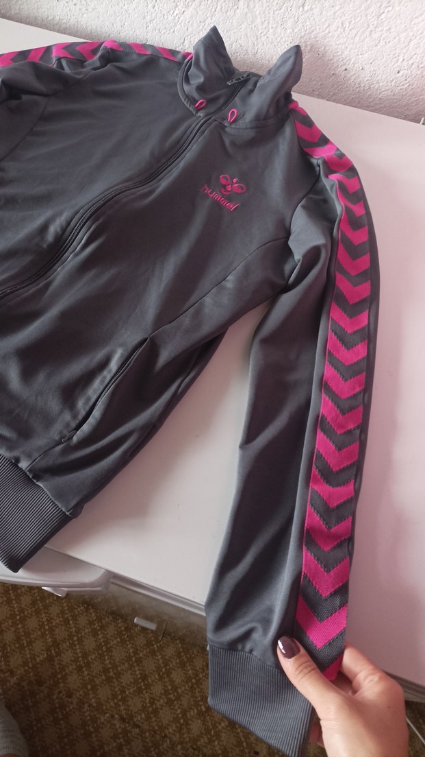 Hummel Fermuarlı Pembe Siyah Ceket - Görsel 2