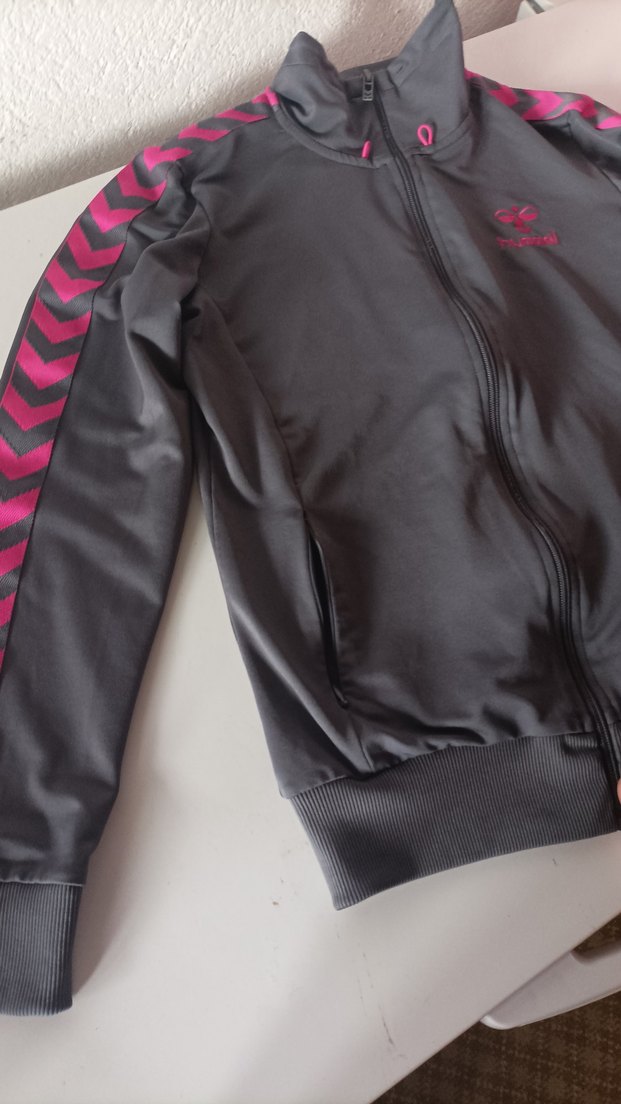 Hummel Fermuarlı Pembe Siyah Ceket - Görsel 3