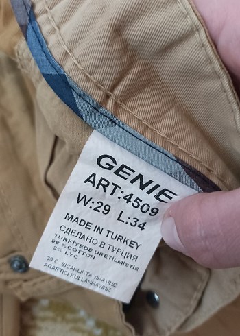 l Beden camel Renk Bej Kadın Pamuk Kumaş Pantolon