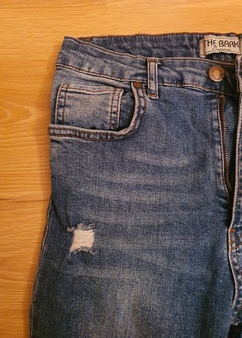 The bark mavi dar paça kot pantolon/jean - Görsel 9