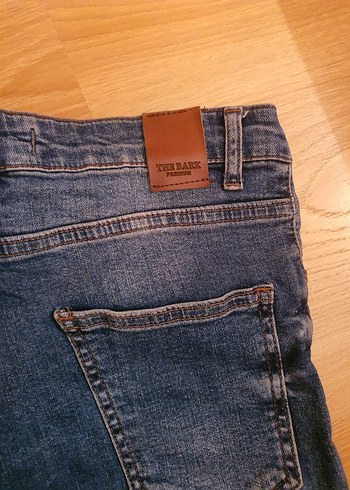 The bark mavi dar paça kot pantolon/jean - Görsel 6