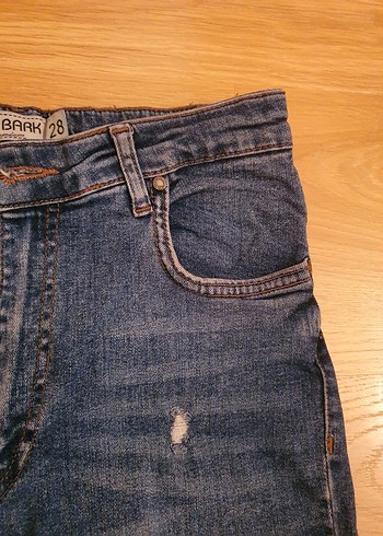 The bark mavi dar paça kot pantolon/jean - Görsel 8