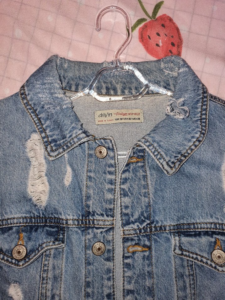 Dilvin Düğmeli Kadın Denim Ceket - Görsel 3