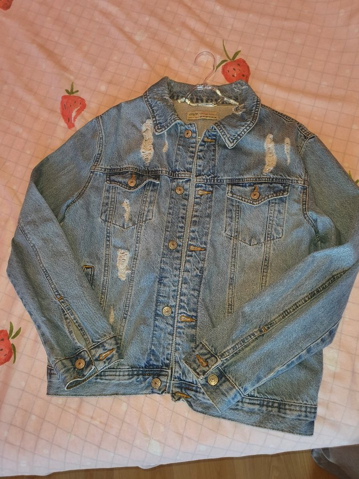 Dilvin Düğmeli Kadın Denim Ceket - Görsel 4