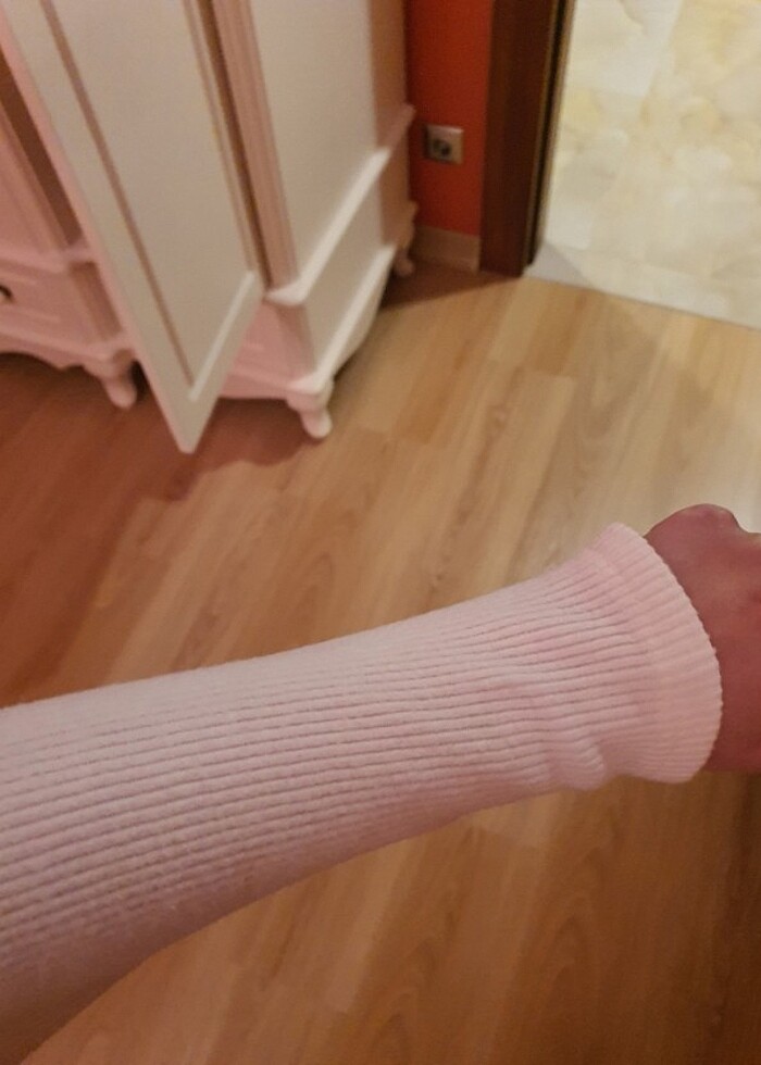 Krem basic crop bluz - Görsel 2