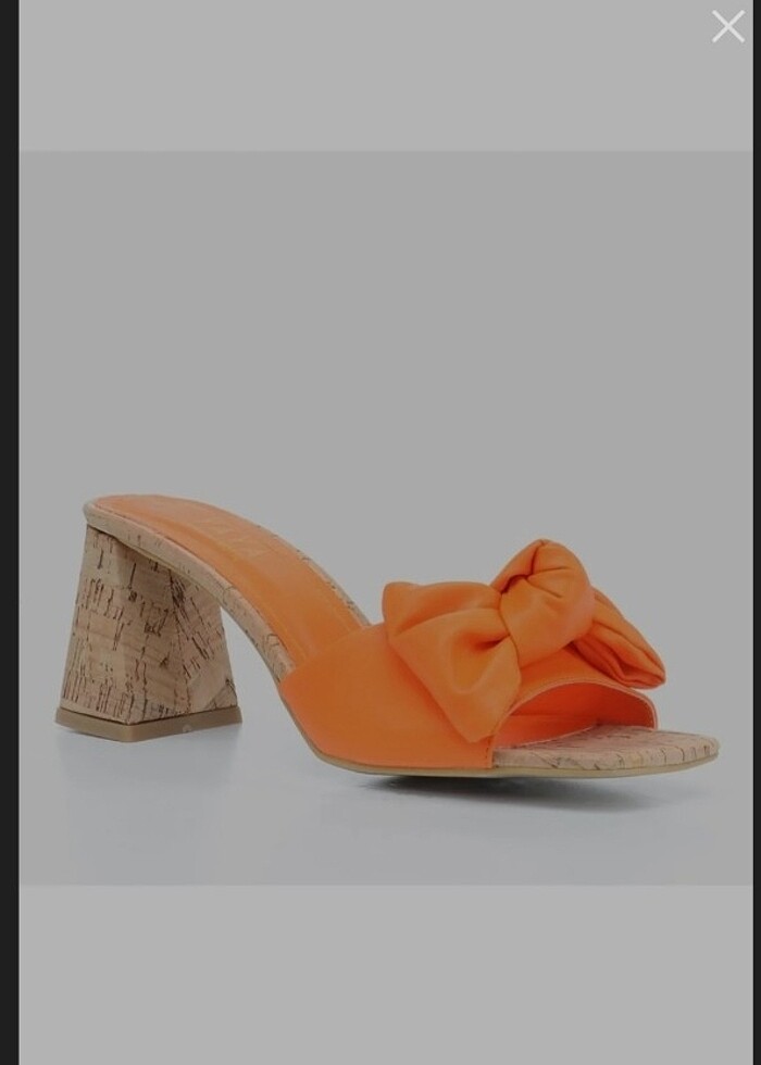 Yaya by Hotiç Turuncu topuklu terlik ???? - Görsel 3