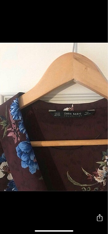 xs Beden bordo Renk Zara anvelop bluz