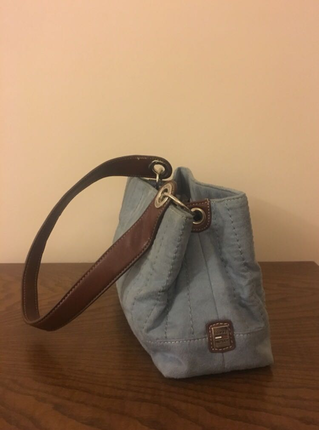 Tommy Hilfiger Mavi nubuk çanta