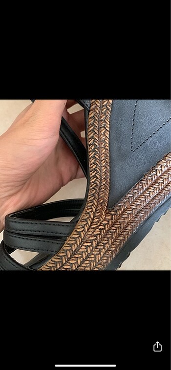 38 Beden Dolgu topuk ayakkabı