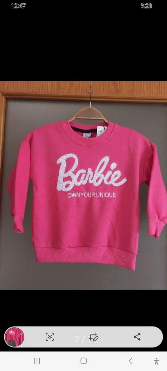 Zara pembe Barbie Kız Eşofman Takımı - Görsel 2