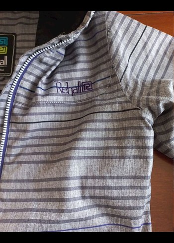 Gri Kapüşonlu Fermuarlı Kadın Mont - Görsel 5