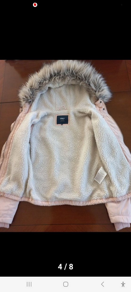 Only orjinal kadın kışlik pembe mont - Görsel 4