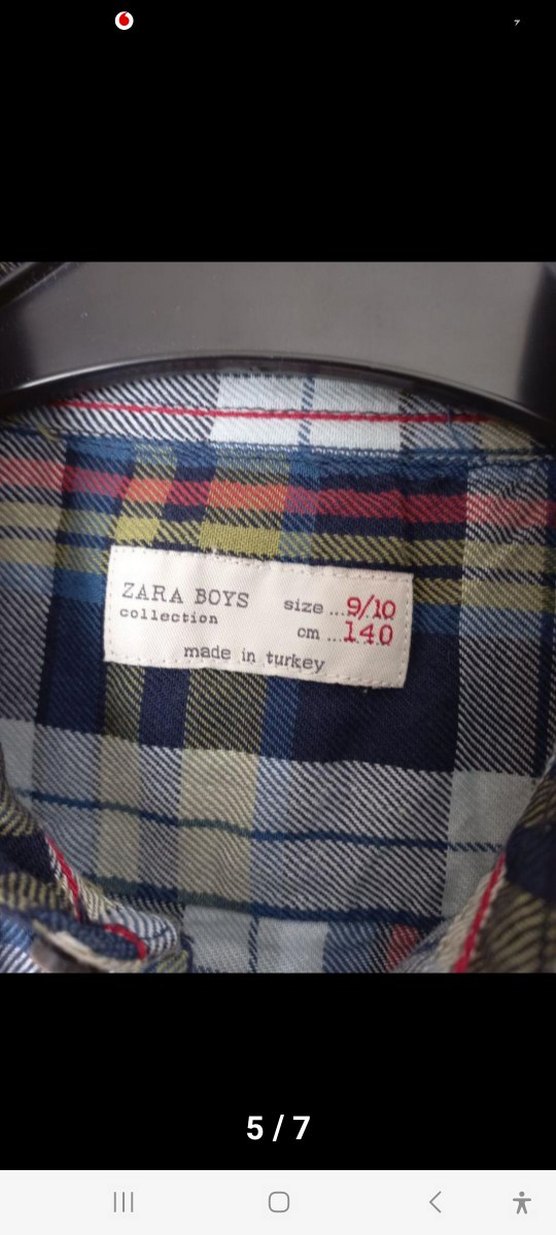 Zara Erkek Çocuk Renkli Ekose Gömlek. - Görsel 5