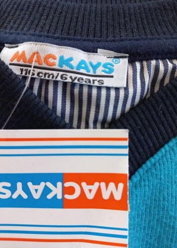 Mackays marka erkek Çocuk  Çizgili Uzun Kollu  kazak - Görsel 5