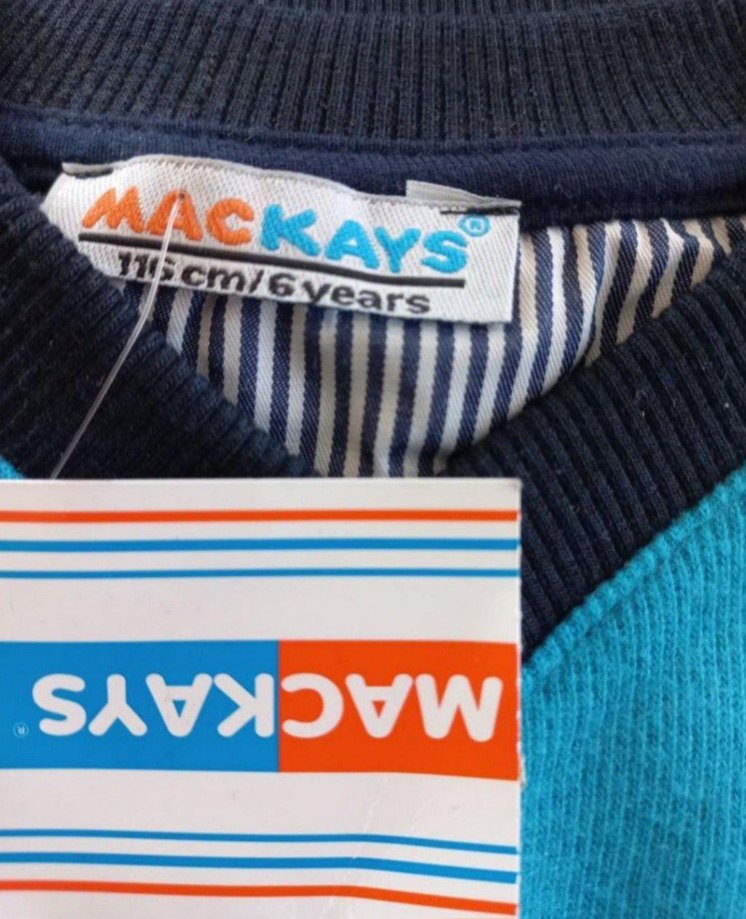 Mackays marka erkek Çocuk  Çizgili Uzun Kollu  kazak - Görsel 5