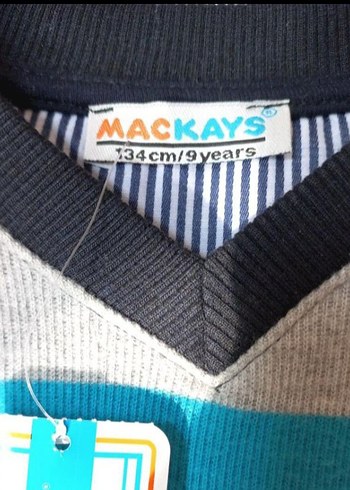 Mackays marka çizgili erkek kazak - Görsel 6