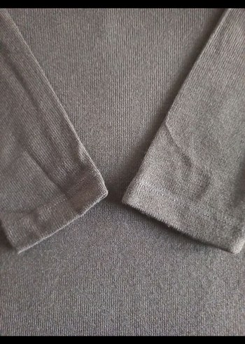 Madonna yaka haki renk dar kesim uzun Elbise - Görsel 4