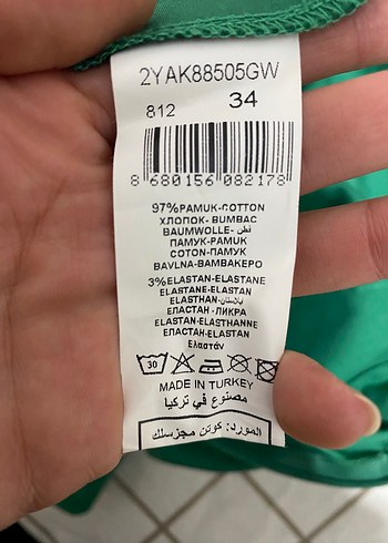 Koton Yeşil Straplez Mini Elbise