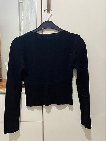 Zara Siyah Crop Bluz