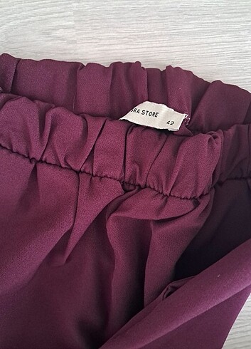 42 Beden mor Renk Kumaş pantolon 