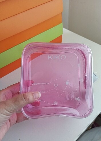 Kiko çanta mini pochette makyaj cantasi orjinal etiketli