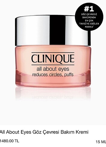 Beden All about eyes göz kremi 15ml orjinal