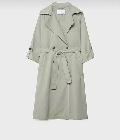 xs Beden haki Renk Stradivarius trenckot