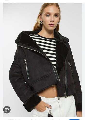 Stradivarius Stradivarius kısa mont
