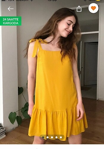 Sarı elbise