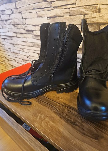 Siyah Kemer Detaylı Erkek Street Wear Bot - Görsel 4