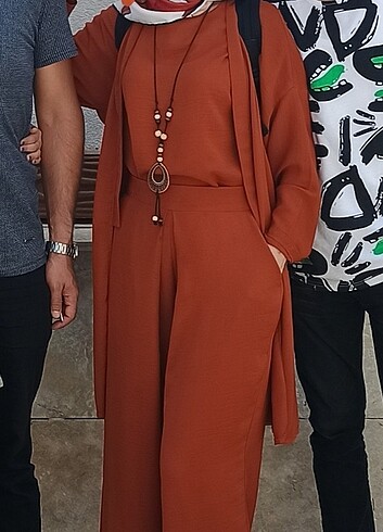 Tesettür üçlü takım 