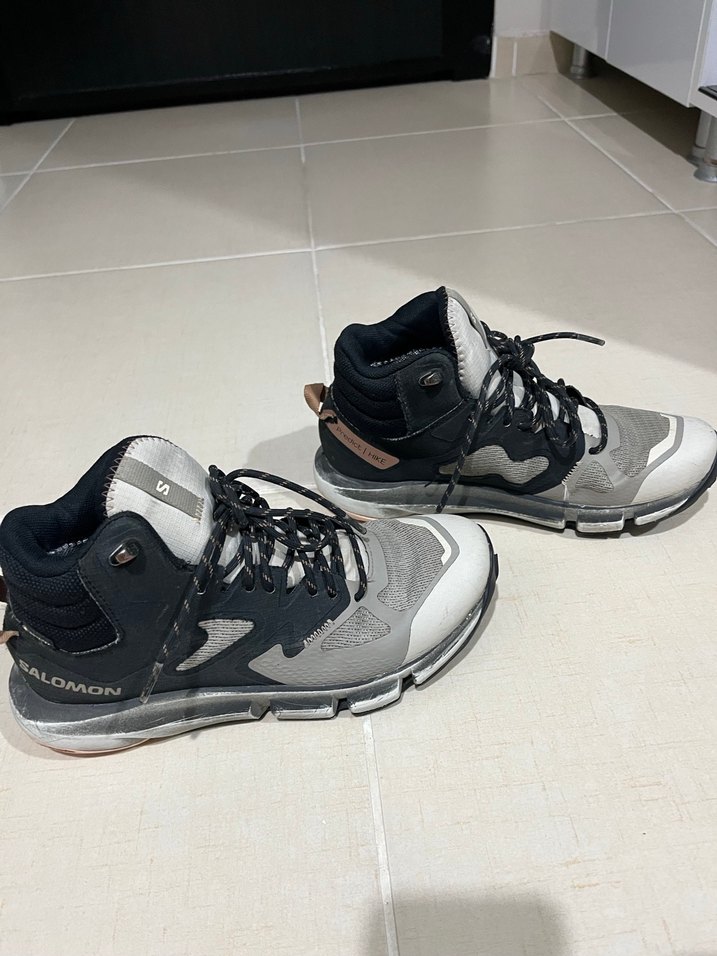 Gri Bağcıklı unisex Outdoor Spor Ayakkabı - Görsel 2