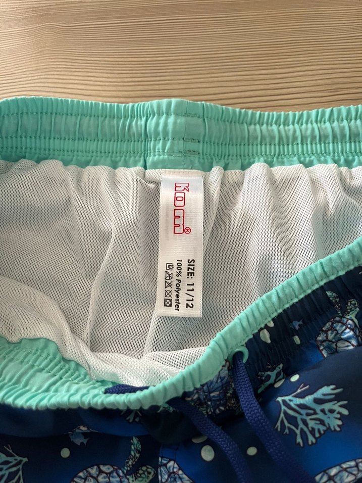 Kom marka Erkek Çocuk Mavi Deniz Kaplumbağalı Şort - Görsel 3