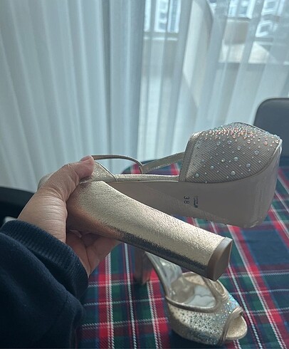Allure Bridals 38 numara platform topuk