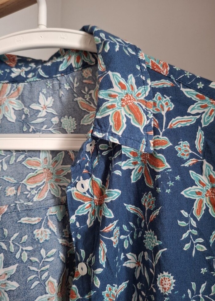 Desenli Pamuk Gömlek - Görsel 3