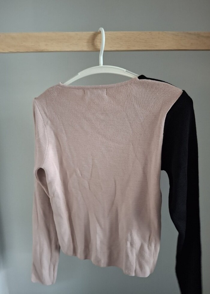 Çift Renkli Kadın Hırka - Görsel 2