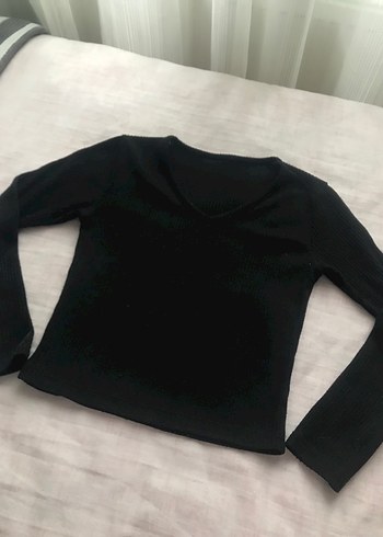 V Yaka Uzun Kollu Body - Görsel 2