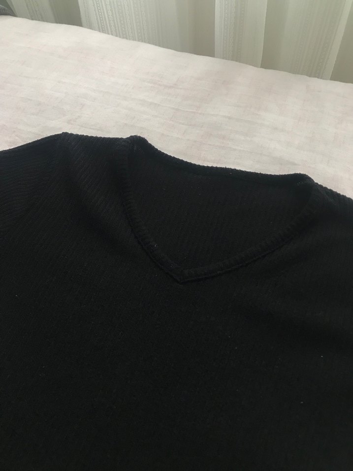 V Yaka Uzun Kollu Body - Görsel 3