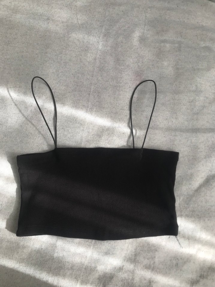 Siyah İnce Askılı Bralet - Görsel 2